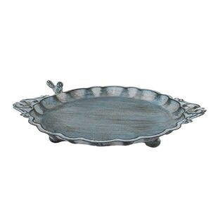 Modré plechové dekorační krmítko pro ptáčky House Blue - 37*29*5 cm 6Y4832 obraz