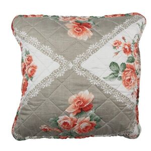 Šedý povlak na polštář s květinovým motivem Flowery - 40*40 cm Q196.020 obraz