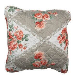 Šedý povlak na polštář s květinovým motivem Flowery - 50*50 cm Q196.030 obraz