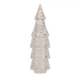 Transparentní skleněná dóza ve tvaru stromku - Ø 7*24 cm 6GL4395 obraz