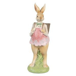 Dekorace králičí slečna s nůší - 11*11*31 cm 6PR4032 obraz