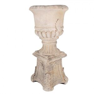 Béžový antik květináč v barokním stylu Baroque - 33*33*69 cm 5MG0036 obraz
