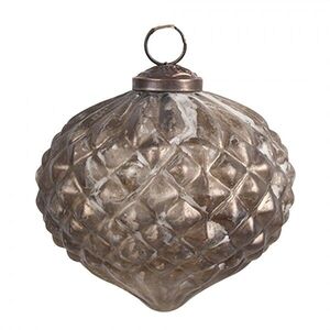 Skleněná vánoční ozdoba Éclat Bronze XS - 8*8 cm 6GL4535XS obraz