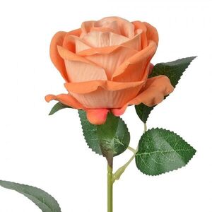 Oranžová umělá květina růže Rosea - 8*8*50 cm 6PL0359O obraz