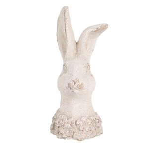 Béžová antik cementová busta králík - 12*10*24 cm 6TE0557 obraz