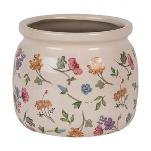 Keramický květináč s květinami Colourful Flowers M - Ø 16*13 cm 6CECFL0001M obraz