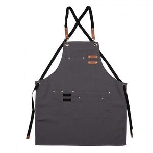Modrošedá kuchyňská zástěra - 75*66 cm KT041.040BL obraz