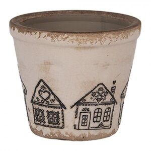 Květináč s perníkovými chaloupkami Gingerbread Bliss XS - Ø 8*7 cm 6CE2123XS obraz