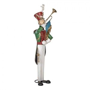 Veliká kovová socha Louskáček Nutcracker s trubkou - 65*71*218 cm 5Y1321 obraz