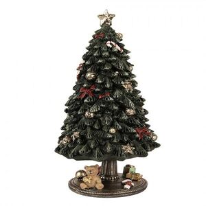 Hrací vánoční stromek s medvídkem a dárky - Ø 13*23 cm 6PR5875 obraz