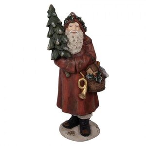 Veliká dekorativní figurka Santa Claus se stromkem - 39*30*93 cm 5MG0071 obraz