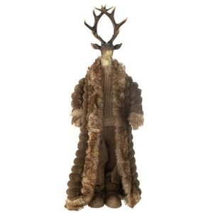 Hnědá dekorace stojící jelen v kožíšku Deer - 32*21*92 cm 45631 obraz