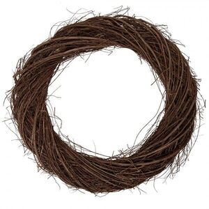 Přírodní hnědý proutěný věnec Woodly XL - Ø 55*6 cm 6RO0607XL obraz