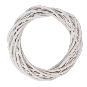 Přírodní bílý ratanový věnec Rattan XS - Ø 20*4 cm 6RO0600XSW obraz