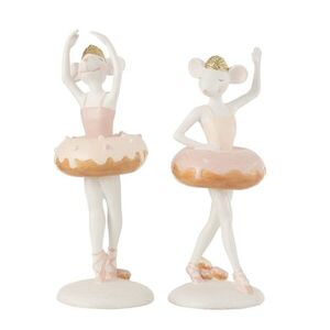 Set 2ks kouzelné Myšky-Baleríny s Donutem - 8*8*20 cm 49753 obraz