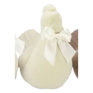 Béžová gigantická velikonoční slepice s mašlí Chicken Easter Flock XL - 38*29*42 cm 933869 kremova obraz
