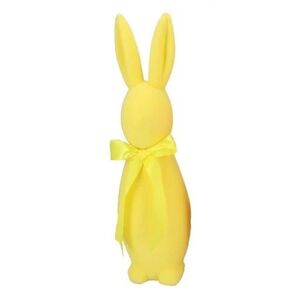 Žlutý veliký zajíc s mašlí Bunny Easter Flock XL - 20*20*70 cm 933648-žlutý obraz