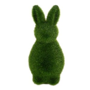 Zelená dekorativní figurka králíka Rabbit Flock Green M - Ø 9*21 cm 66758M obraz