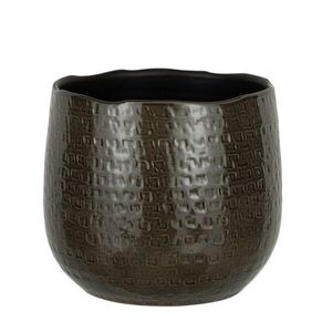 Tmavě šedý obal na květináč Graphine L - Ø 25*22 cm 28079 obraz