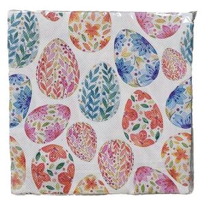 Barevné papírové ubrousky se zdobenými vajíčky - 33*33 cm (20ks) 73177 obraz