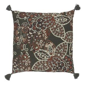 Zelený povlak na polštář s Paisley vzorem a střapci Aix Quilt - 50*50 cm 16101323 obraz
