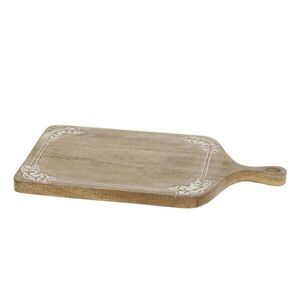 Dřevěné prkénko z mangového dřeva s řezbami Tapas Tours - 46*25*2 cm 61083700 obraz