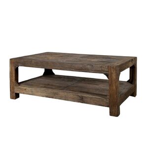 Hnědý dřevěný koferenční stůl s policí Grimaud Unit - 127*76*46 cm 41079700 obraz