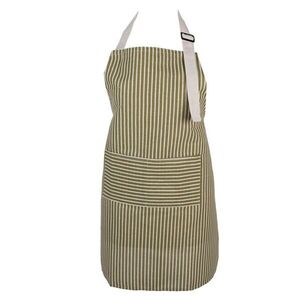 Béžovo-zelená pruhovaná dámská kuchyňská zástěra - 69*68 cm KT041.059 obraz