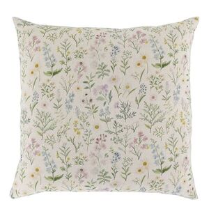 Krémový povlak na polštář s divokými květy Aix Wild Flowers - 60*60 cm 16119419 obraz