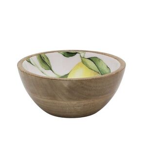 Dřevěná mangová miska s citróny Tours Limone Blossom - Ø 15*7 cm / 500ml 61097200 obraz
