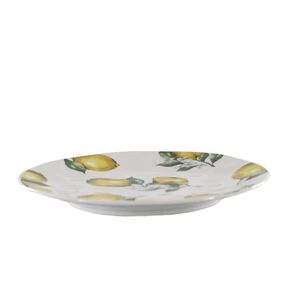Porcelánový dezetní talíř s citróny Maison Limone Blossom - Ø 20*2 cm 61097719 obraz