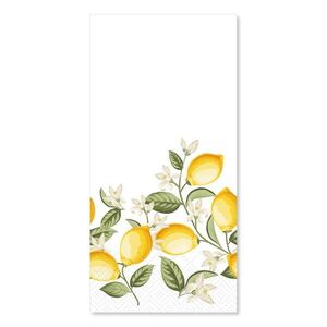 Papírové ubrousky s citróny Maison Limone Blossom - 40*40 cm / 16ks 38006701 obraz