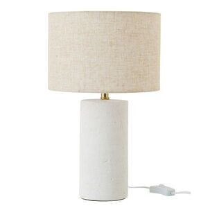 Bílá keramická stolní lampa Pierre se stínidlem - Ø 23*37 cm/ 40W / E27 63831 obraz