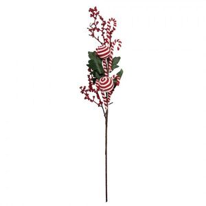 Vánoční dekorace zápich cukrové hole a koule - 11*8*65 cm 66652 obraz