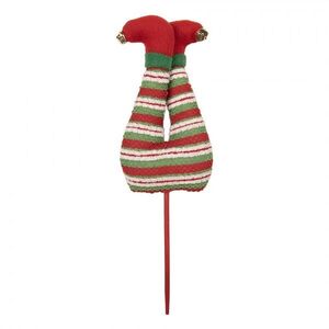 Kouzelný vánoční zápich nohy skřítek Elf - 10*4*30 cm 66560 obraz