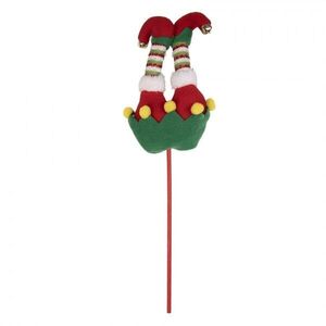 Kouzelný vánoční zápich nohy skřítek Elf - 12*7*43 cm 66552 obraz