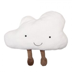 Bílý dekorativní polštář ve tvaru obláčku Cloud - 60*30*10 cm KG035.062 obraz