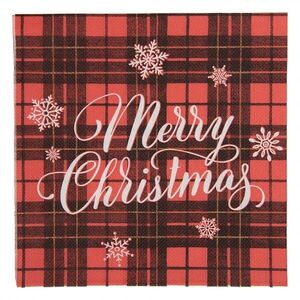 Vánoční červené papírové ubrousky Merry Christmas - 33*33 cm (20ks) 73175 obraz