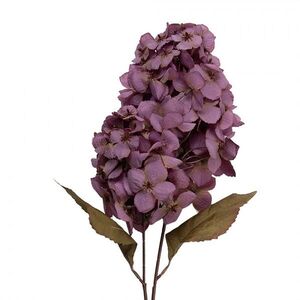 Dekorace umělá květina hortenzie s fialovým květem - 12*12*90 cm 5PL0276PA obraz