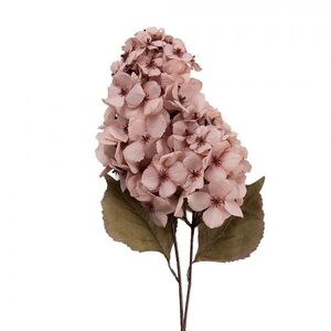 Dekorace umělá květina hortenzie s růžovým květem - 12*12*90 cm 5PL0276P obraz