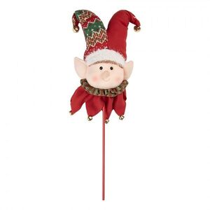Veliký vánoční zápich červený skřítek Elf - 20*15*80 cm 50902 obraz