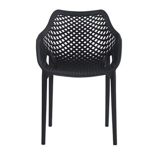 Černá plastová jídelní židle Tippi - 55*52*81 cm 50898 obraz
