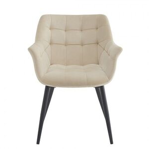 Elegantní béžová čalouněná židle s područkami Jarine - 63*62*80 cm 50894 obraz