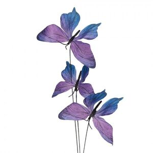 Dekorační větvička s fialovými motýlky Butterfly - 10*10*65 cm 50881 obraz