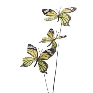 Dekorační větvička se zelenkavými motýlky Butterfly - 10*10*65 cm 50877 obraz
