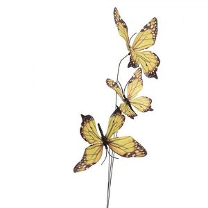 Dekorační větvička se žlutými motýlky Butterfly - 10*10*65 cm 50876 obraz