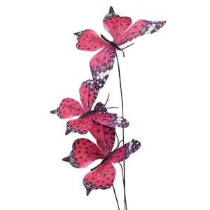 Dekorační větvička s růžovými motýlky Butterfly - 10*10*65 cm 50871 obraz