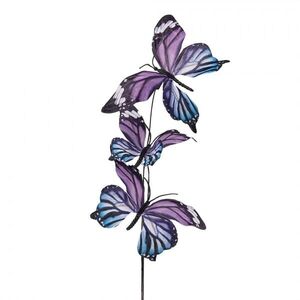 Dekorační větvička s fialkovými motýlky Butterfly - 10*10*65 cm 50870 obraz