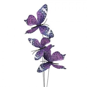 Dekorační větvička s fialovými motýlky Butterfly - 10*10*65 cm 50869 obraz