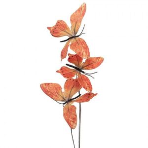 Dekorační větvička s oranžovými motýlky Butterfly - 10*10*65 cm 50865 obraz